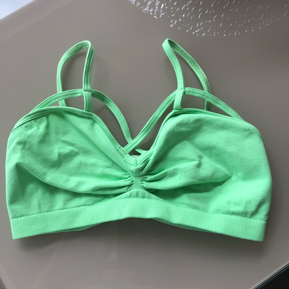 Lf Green Caged Bralet